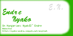 endre nyako business card